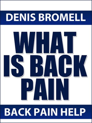cover image of What is Back PAIN